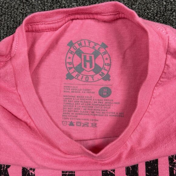 Howitzer Mfg Patriot Womens T-Shirt Pink American Short Sleeve Size Medium - Picture 5 of 6